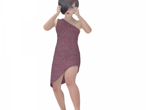 3d character child animated punching bag Modelo 3D