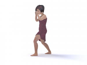 3d character child animated punching bag Modelo 3D
