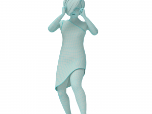 3d character child animated punching bag Modelo 3D