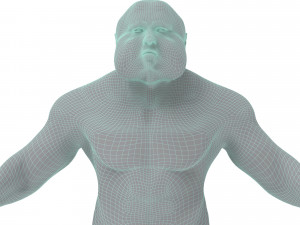 3d old character with clothing 3D Модель