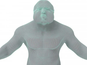 3d old character with clothing 3D Model