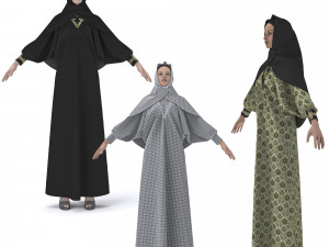 clothing arabic abay 3D Model