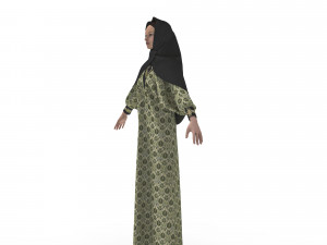 clothing arabic abay 3D मॉडल