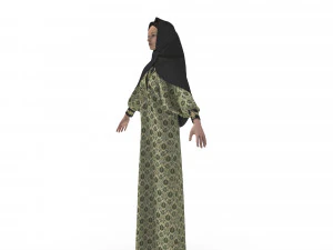 clothing arabic abay 3D Model