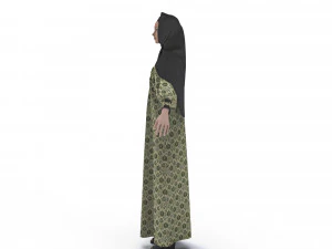 clothing arabic abay 3D Model