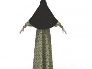 clothing arabic abay 3D मॉडल
