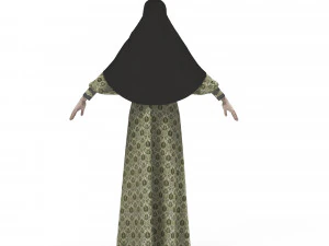 clothing arabic abay 3D Model