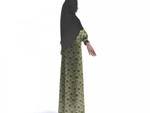 clothing arabic abay 3D मॉडल