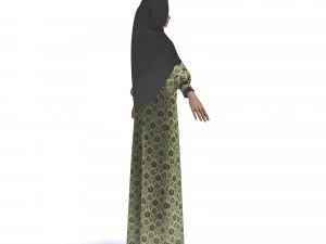 clothing arabic abay 3D Model