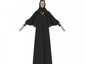 clothing arabic abay 3D मॉडल
