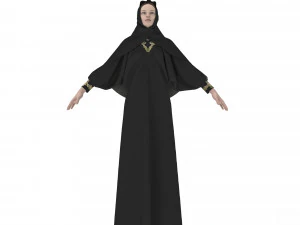 clothing arabic abay 3D Model