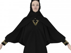 clothing arabic abay 3D मॉडल