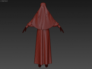 clothing arabic abay 3D मॉडल
