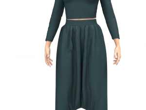 3d character with clothing moroccan pants traditional 3D-Modell