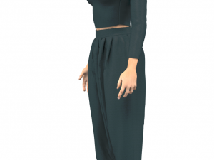 3d character with clothing moroccan pants traditional 3D-Modell
