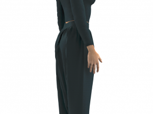 3d character with clothing moroccan pants traditional 3D-Modell