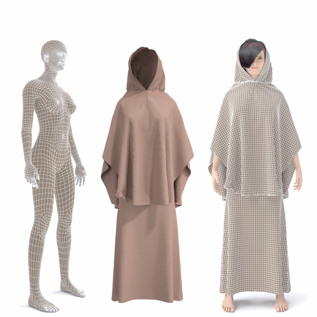 character female with arabian cloth 3D Model .c4d .max .obj .3ds .fbx .stl .blend 