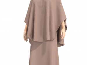 character female with arabian cloth 3D Model