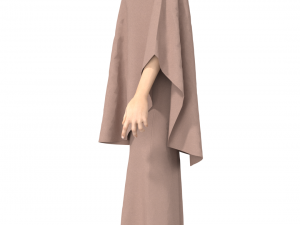 character female with arabian cloth 3D Model