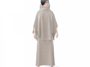 character female with arabian cloth 3D Model