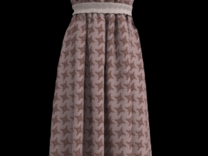 3d character female with clothing dress 3D Model