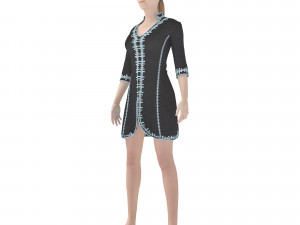 3d character with arabian cloth 3D Model