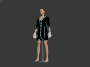 3d character with arabian cloth 3D Model