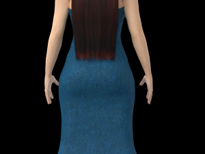 3d character with clothing dress Model 3D