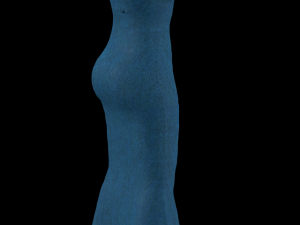 3d character with clothing dress Model 3D
