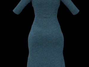 3d character female with clothing Model 3D