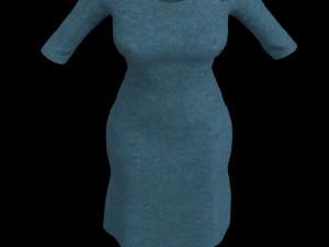 3d character female with clothing Model 3D