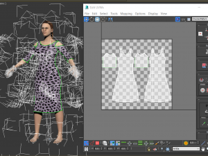 3d character female with clothing Model 3D