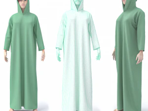Tradycyjna arabska odzież damska postać 3D Model 3D
