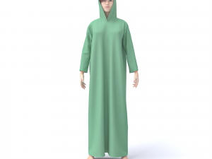 3d character female arabic clothing tradisional Modello 3D