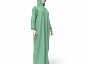 3d character female arabic clothing tradisional Modello 3D