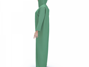 3d character female arabic clothing tradisional Modello 3D