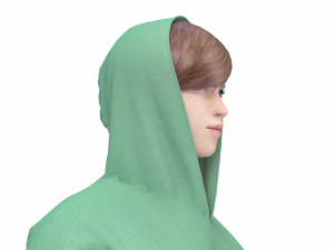 3d character female arabic clothing tradisional Modello 3D