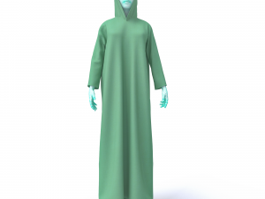 3d character female arabic clothing tradisional Modello 3D