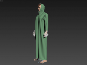 3d character female arabic clothing tradisional Modello 3D