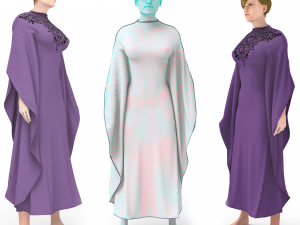 3d femalee character arabic cloth 3D Model