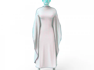 3d femalee character arabic cloth 3D Model
