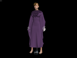 3d femalee character arabic cloth Modèle 3D