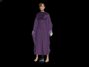 3d femalee character arabic cloth 3D Model