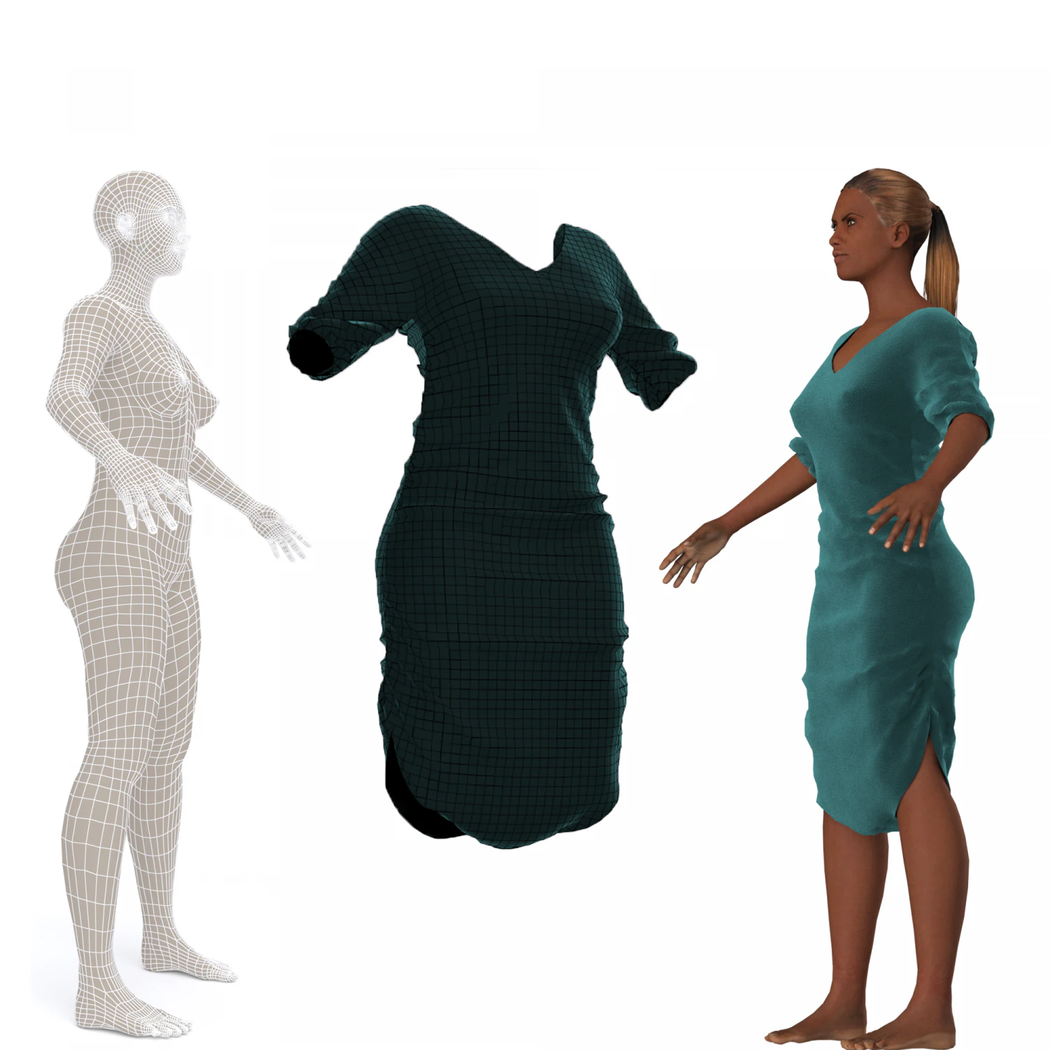 3d character female with clothing sindibad 3D Model .c4d .max .obj .3ds .fbx .stl .blend