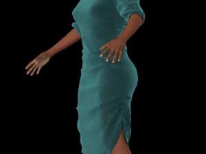 3d character female with clothing sindibad 3D Model