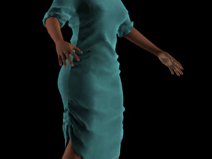 3d character female with clothing sindibad 3D Model