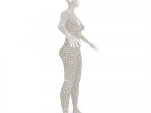 3d character female with clothing sindibad 3D Model