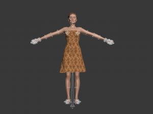 3d realistic female with clothing 3D Модель