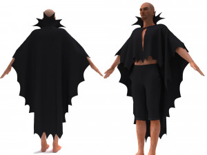 man in cape 3D Model