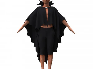 man in cape 3D Model